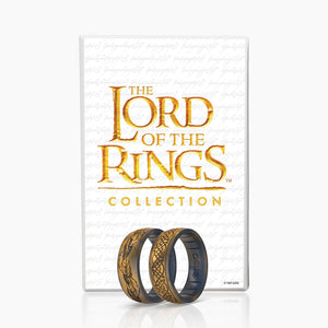 Image of 2-Ring Collectors Box Bundle - Distressed Metallic warm golden yellow outer ring with metallic true black inner ring.