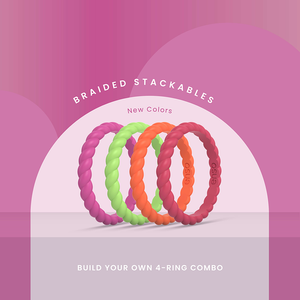 Image of Braided Stackable Bundle - 4 Ring Set Bundle - Mix and match any four braided stackable rings.