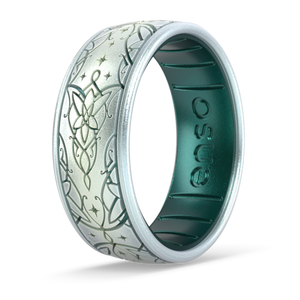 Image of Arwen’s™ Evenstar Ring - Iridescent green with gold undertones outside with emerald inside.