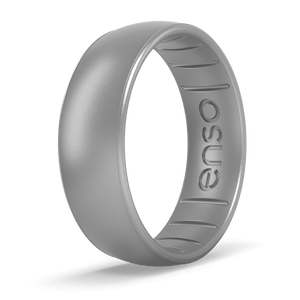 Image of Silver Ring - Metallic light Gray with white undertones.