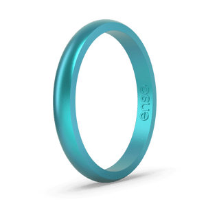 Image of Peacock Quartz Ring - Metallic vibrant blue green.