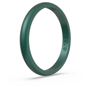 Image of Emerald Ring - Iridescent deep forest green.