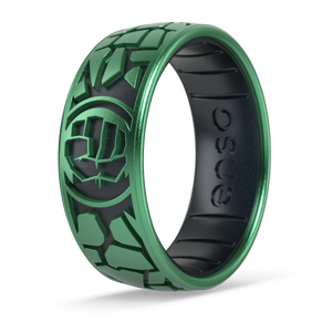 Image of Hulk Smash Ring - black pearl, deep green.