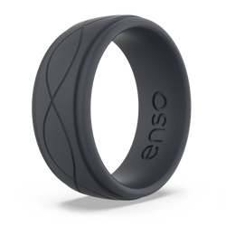 Men's Infinity Silicone Ring Slate