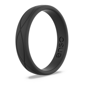 Image of Obsidian Ring - Bold, true black.