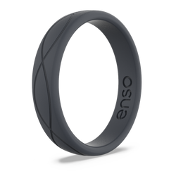 Women's Infinity Silicone Ring Slate