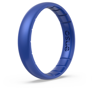 Image of Sapphire Ring - Iridescent vibrant dark blue.