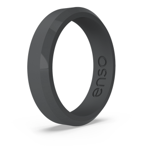 Image of Slate Ring - Cool, dark Gray with blue undertones.
